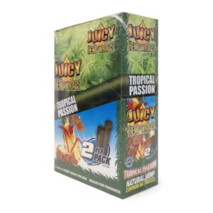 JUICY JAY HEMP BLUNT TROPICAL (TROPICAL PASSION) (25 PACKETS OF 2 UNITS)