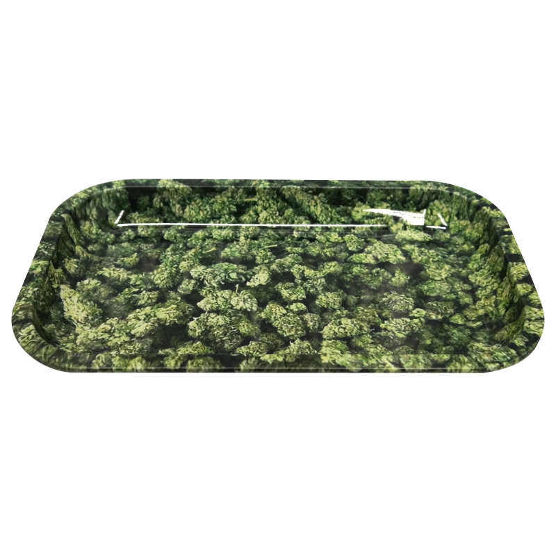 METAL ROLLING TRAY 27X16 CM - BUDS