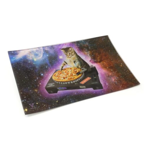 V-SYNDICATE DJ CAT LARGE GLASS TRAY FOR ROLLIN  (26X16CM)