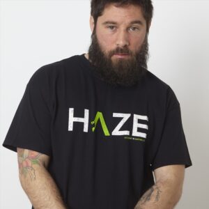 420 T-SHIRT - DOUBLE PRINTING - HAZE - XL (BLACK)