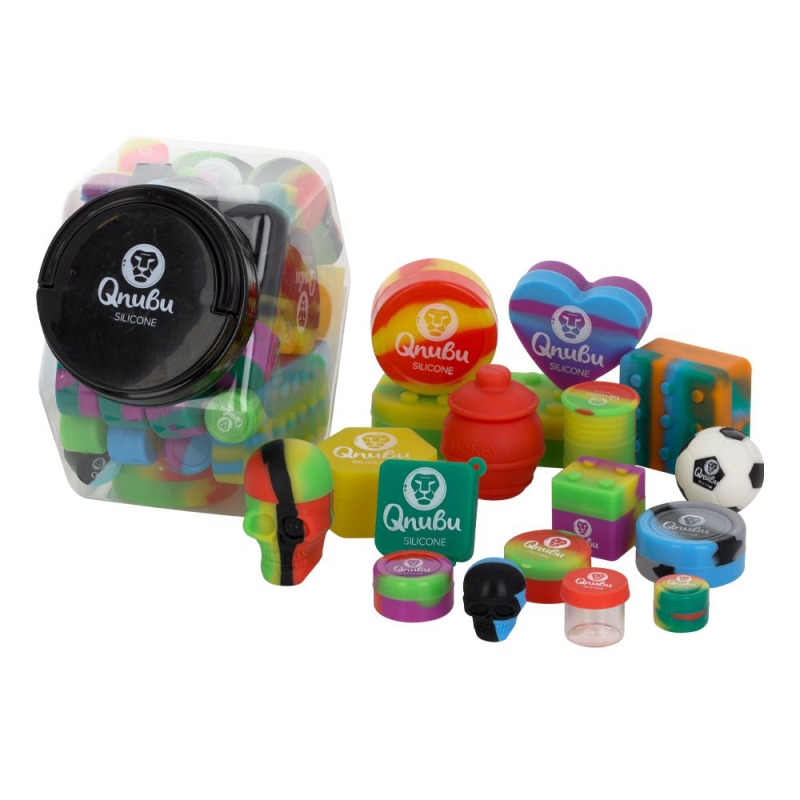 QNUBU MIX SILICONE JAR (DISPLAY L 58 UNITS)