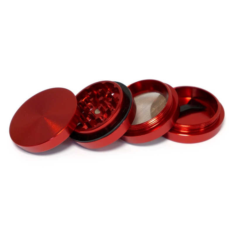 GRINDER RIPPLE 4 PARTS 40MM RED