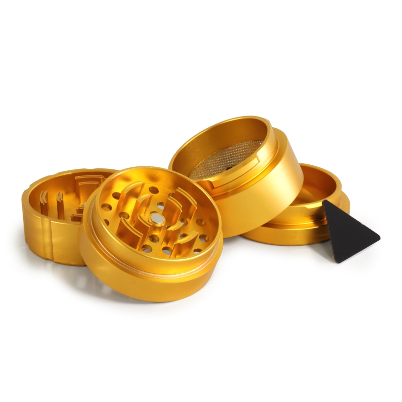 GRINDER FASHION, 4 PART, 53MM, GOLD