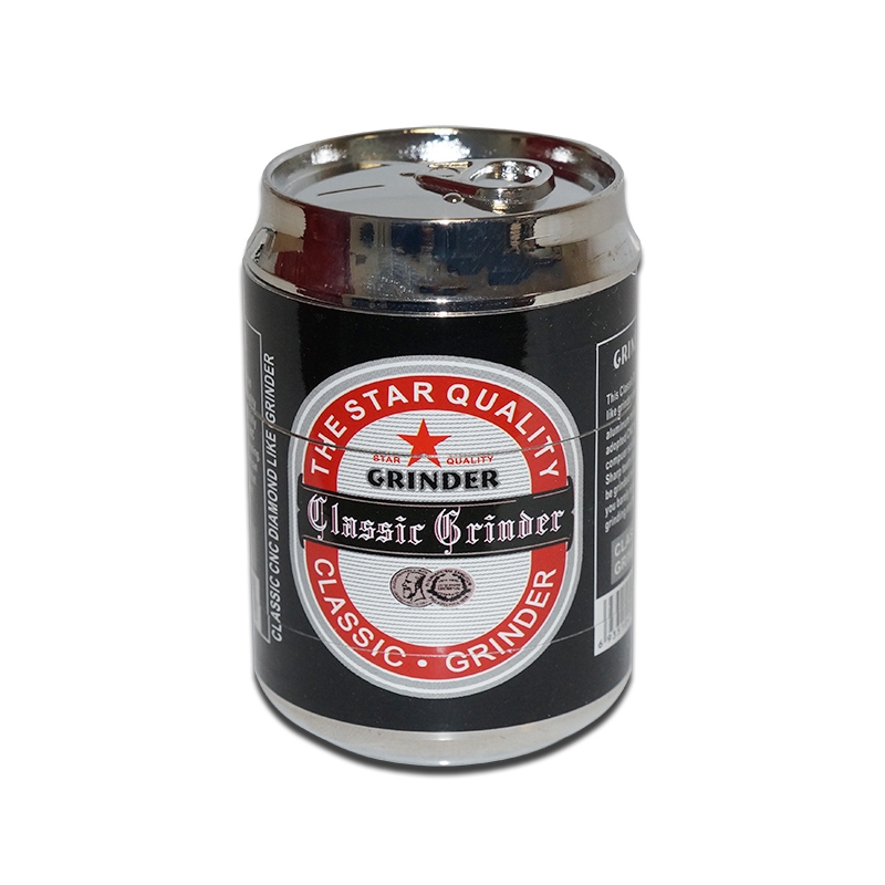 4- PART GRINDER DRINK CAN 50MM BLACK