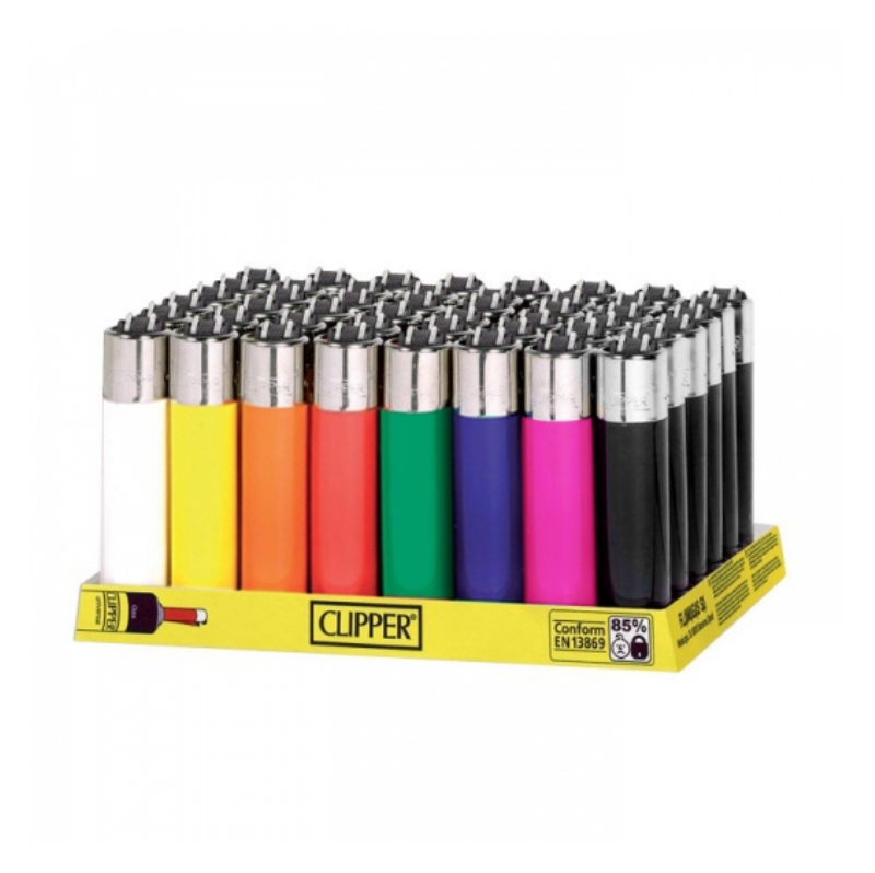 LIGHTER CLIPPER CLASSIC LARGE SOLIDO (DISPLAY 48 UNITS)