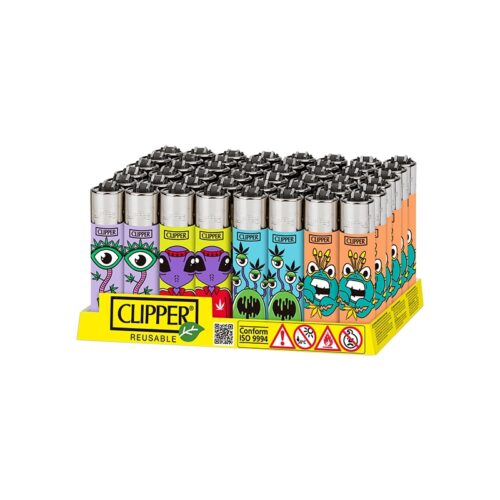 LIGHTER CLIPPER CLASSIC LARGE "MONSTER WEED 2" (DISPLAY 48 UNITS)
