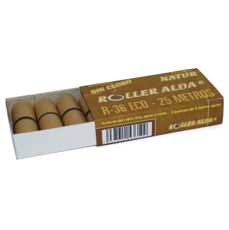 ROLLER ALDA ECO 36 NATUR SMOKING PAPER (25 METERS)