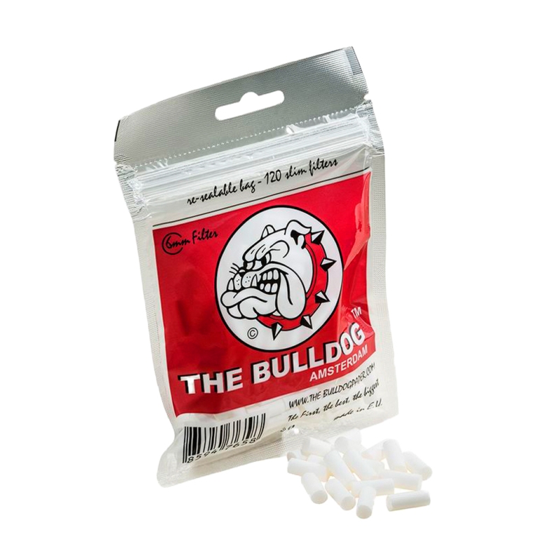 COTTON FILTERS 6 MM THE BULLDOG 120 UNITS