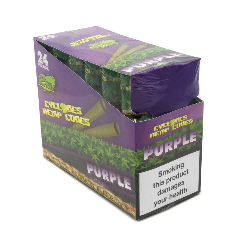 CYCLONE HEMP PURPLE (GRAPE) (12 X 2 UNITS BOX)