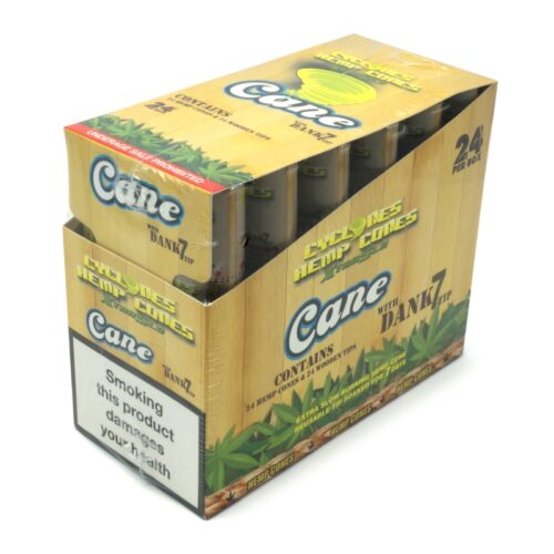 CYCLONE HEMP CONES CANE (24 UNITS BOX)