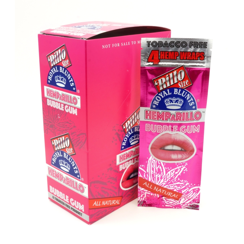 BLUNT HEMPARILLO BUBBLE GUM (15 X 4 UNITS)