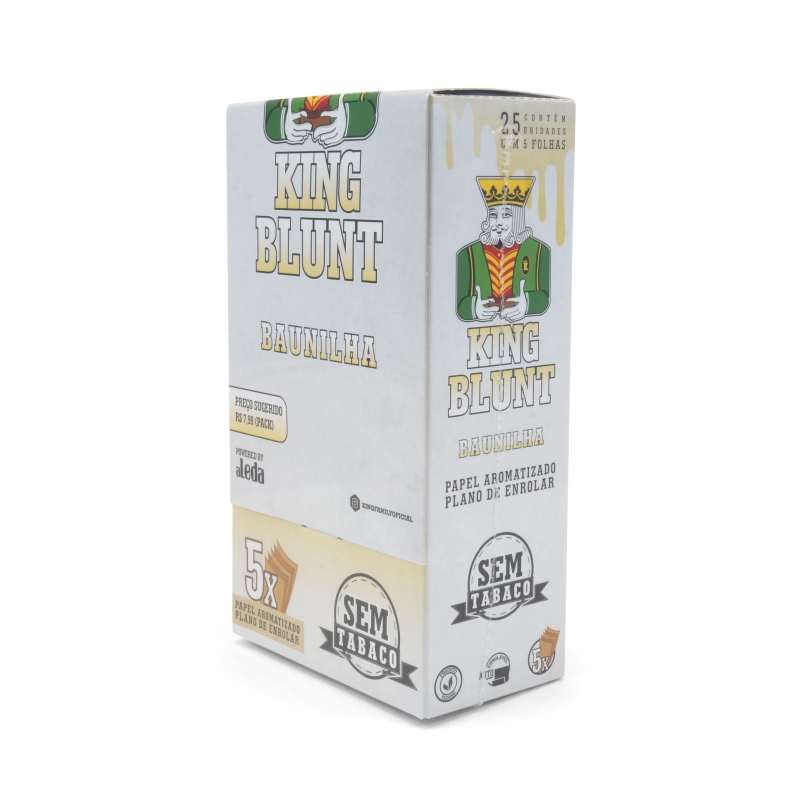 KING BLUNT (WITHOUT TOBACCO) (25X5 UNITS) - VANILLA 1 KING BLUNT (WITHOUT TOBACCO) (25X5 UNITS) - VANILLA