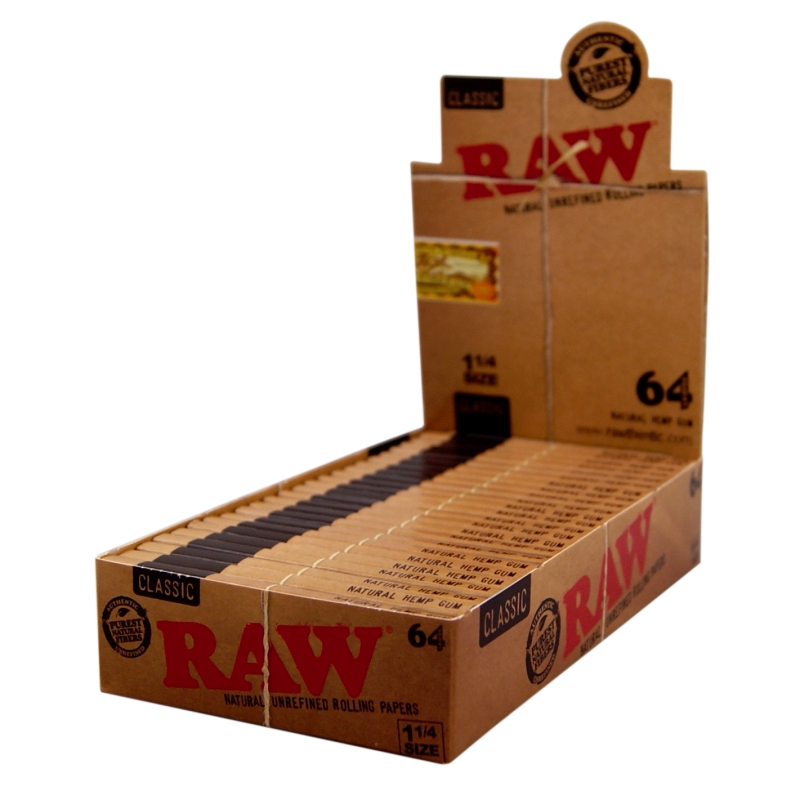 RAW 64 CLASSIC (24 BOOKLETS) SMOKING PAPER