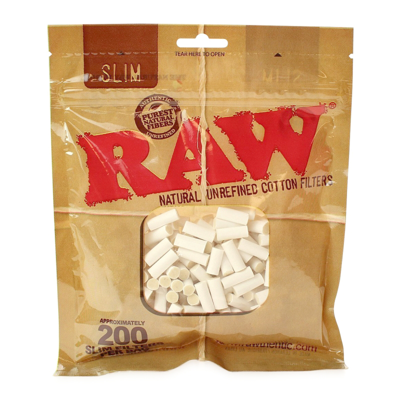 RAW FILTERS "SLIM" 100% COTTON (200 UNITS)