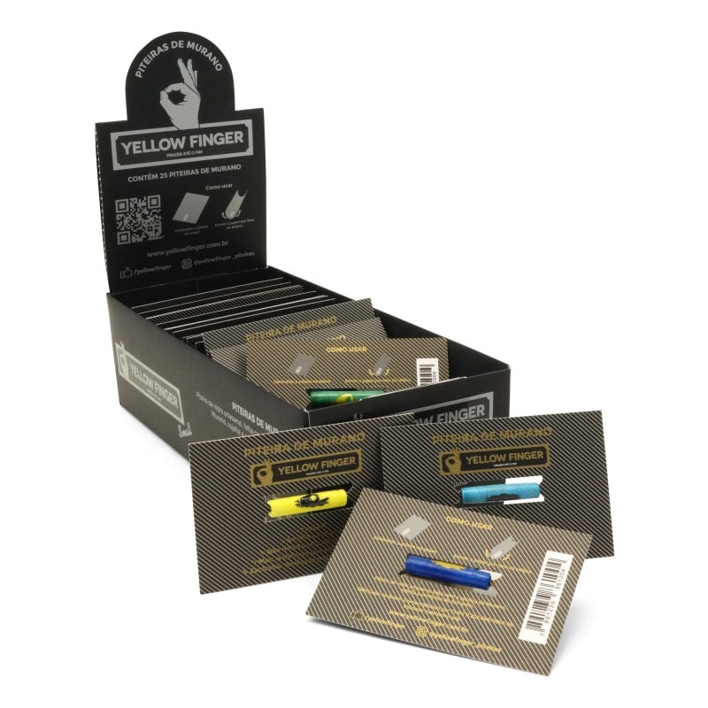 MURANO MOUTH TIP YELLOW FINGER (25 UNITS)