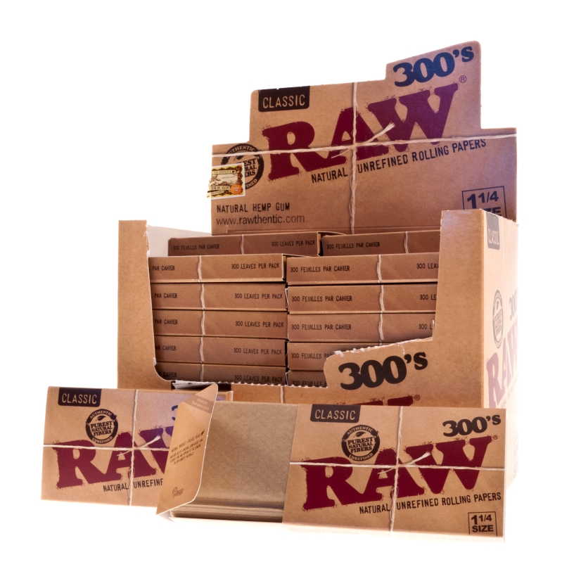 PAPER RAW 1 1/4 (300 PAPERS)
