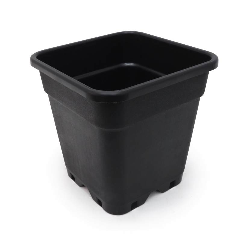 PURE SQUARE BLACK POT 14LTR (28X28X28CM) (60 UNITS) PURE FACTORY