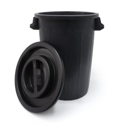 WATER BARREL ROUND WITH LID 70L.