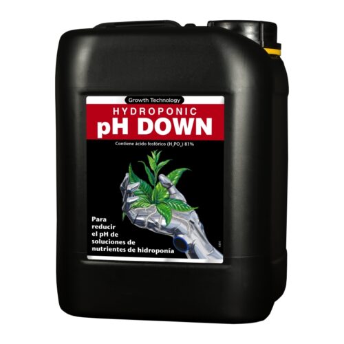 HYDROPONIC PH DOWN (81%) 5L GROWTH TECHNOLOGY