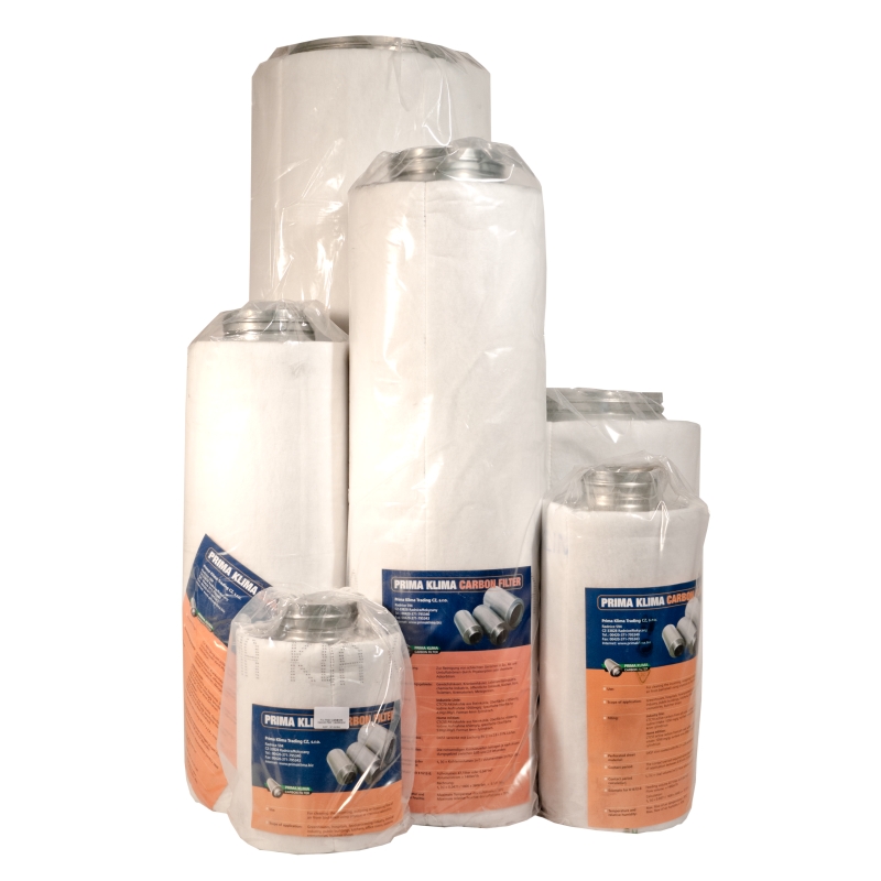ACTIVATED CARBON AIR FILTER 100X250 MM. 180 M3/H