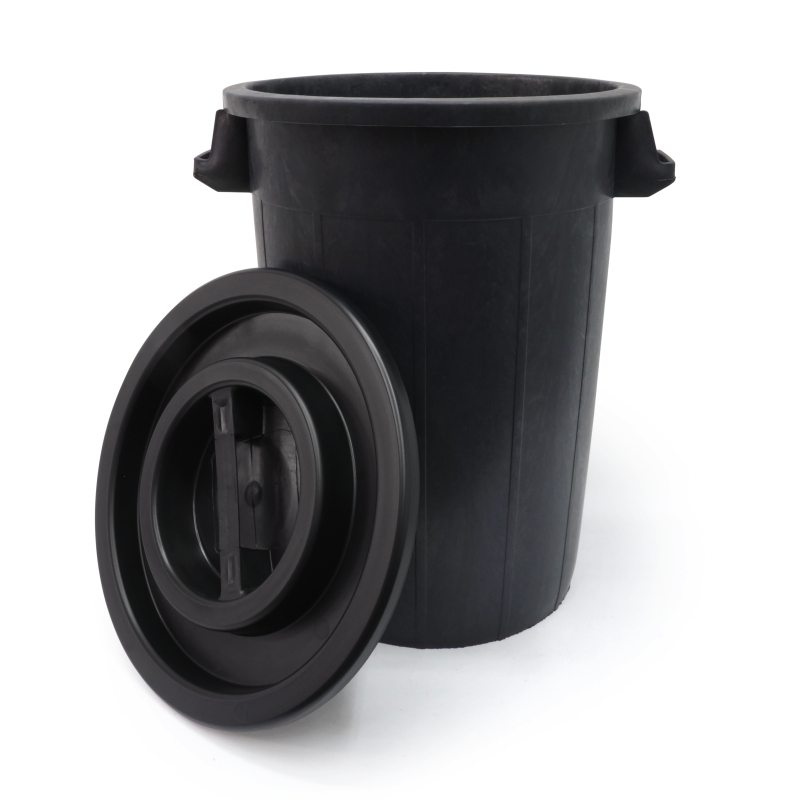 WATER BARREL ROUND WITH LID 75L.