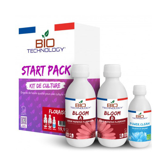 START PACK FERTILIZANTE MINERAL FLORACION (ETIQUETA FRANCESA) BIO TECHNOLOGY