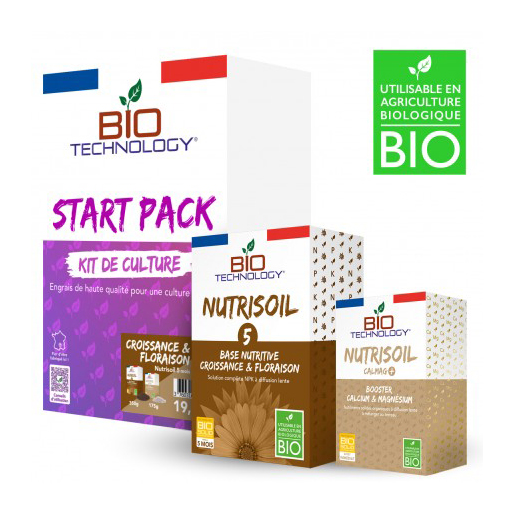 START PACK FERTILIZANTES SOLIDOS Y ORGANICOS CREC. Y FLOR. NUTRISOIL 5 MESES (ETIQUETA FRANCESA)