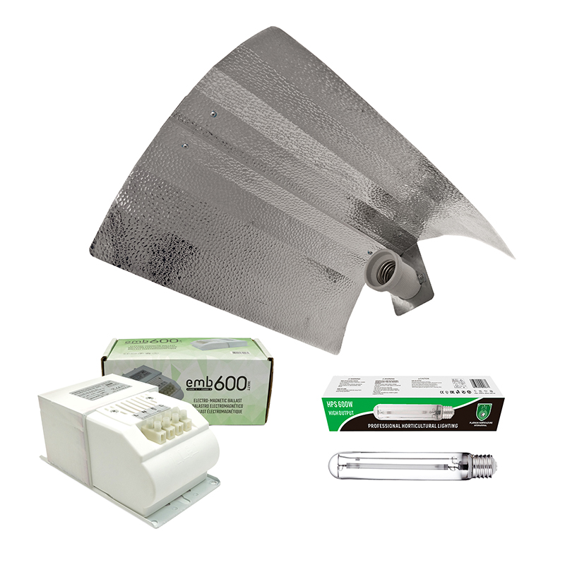 KIT BALASTRO EMB 600 W + BOMBILLA PLATINUM HPS 600W + REFLECTOR STUCO