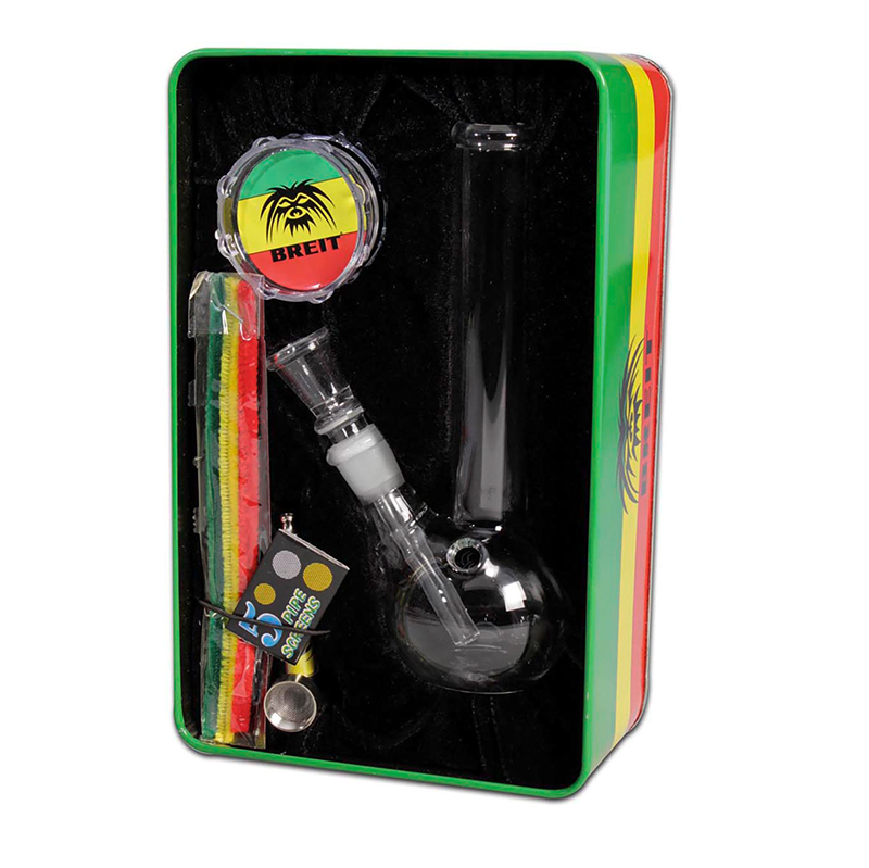 BREIT MINI BONG SET WITH GRINDER AND PURE PIPE # 1