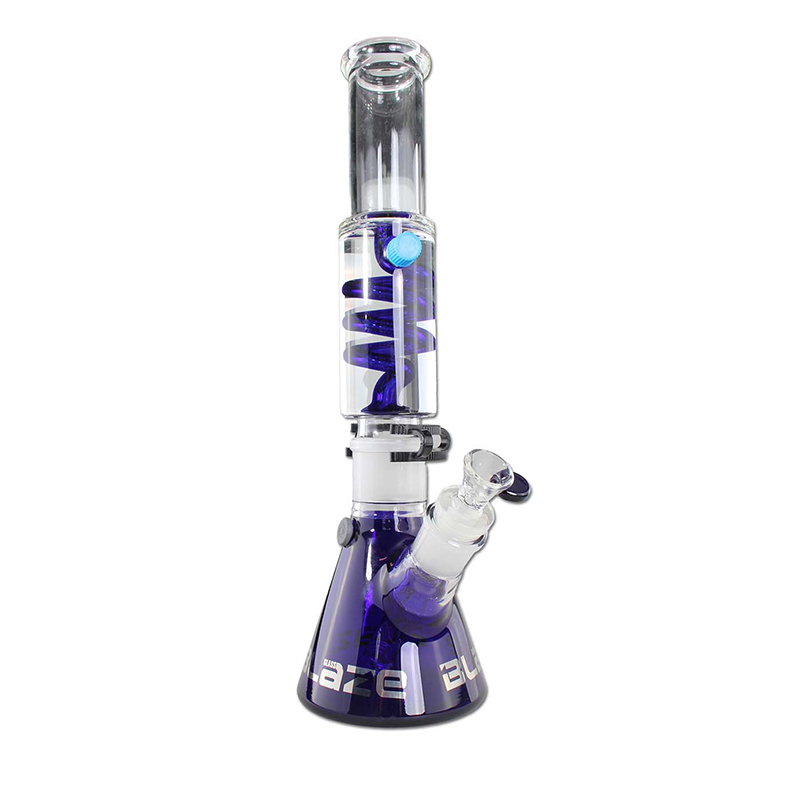 BLAZE GLASS M M PERCOLATOR BONG KIT, 2PC