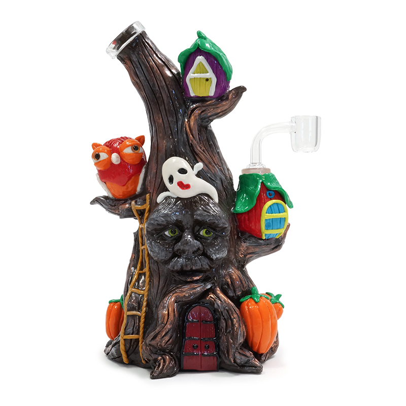 HALLOWEEN GLASS WATER PIPE