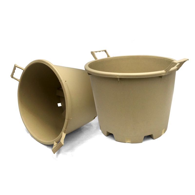 WHITE ROUND PLANT POT- 40L