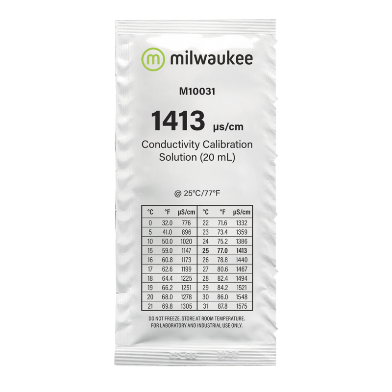 CONDUCTIVITY SOLUTION 1413 (25X20ML) MILWAUKEE