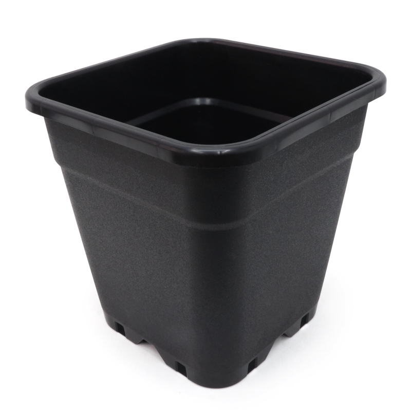 PURE SQUARE BLACK POT 18LTR (31X31X32CM) (30 UNITS) PURE FACTORY