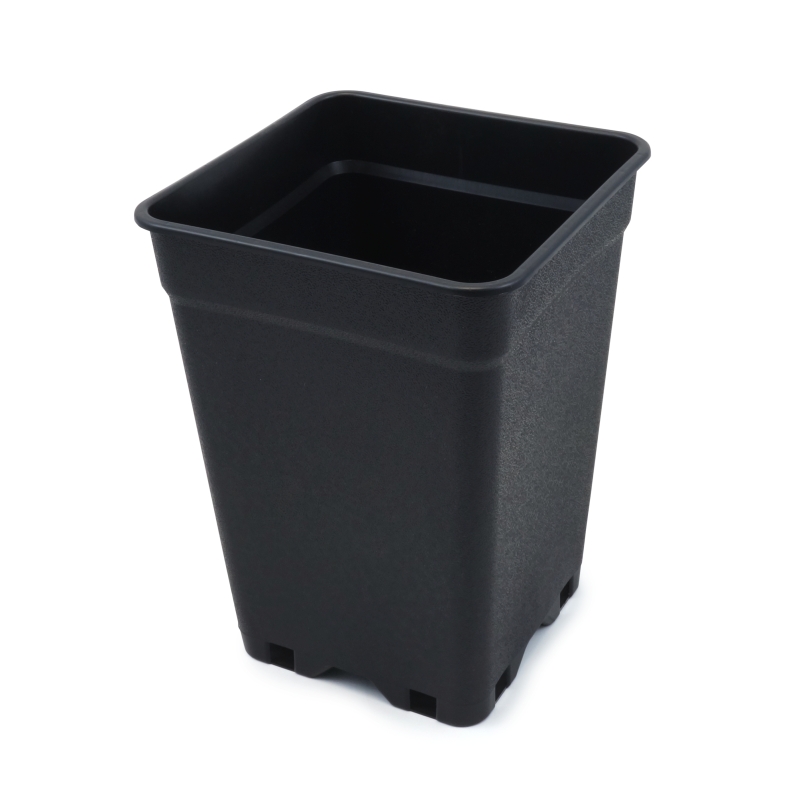 PURE SQUARE BLACK POT 3.5 LTR (15X15X20CM) PURE FACTORY (33 UNITS)