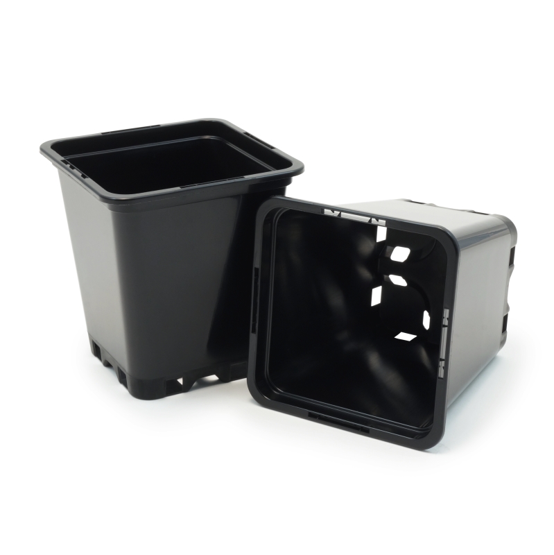 MACETA PURE NEGRA CUADRADA 30LTR (36X36X37CM) (20 UDS) PURE FACTORY