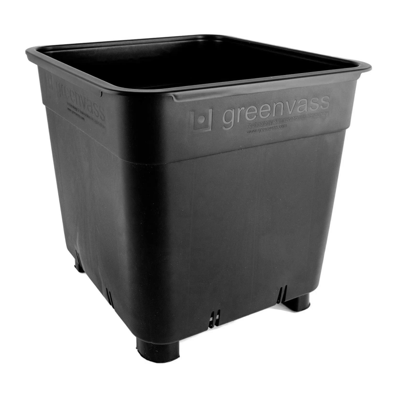SQUARE BLACK POT 25 LTR ECO (30 UNITS)