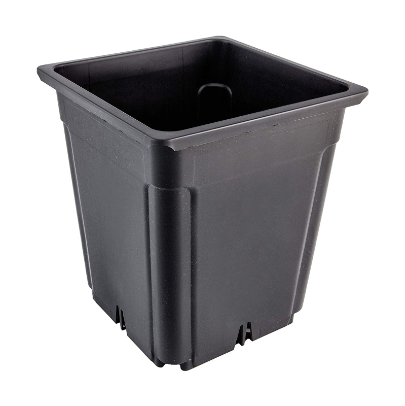 SQUARE BLACK POT 7 LTR THOR ECO (30 UNITS)