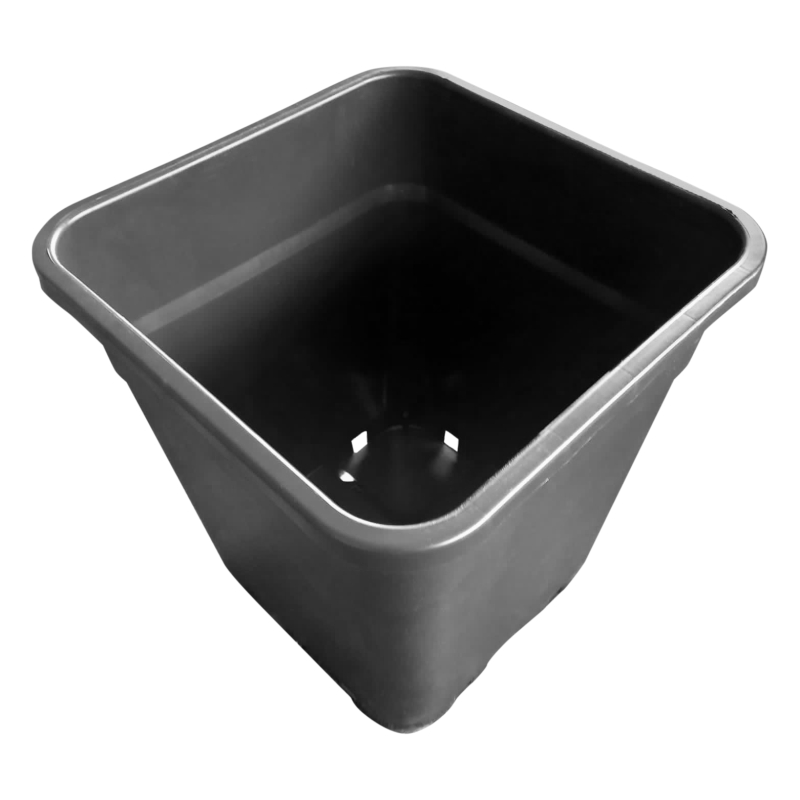 PURE SQUARE BLACK POT 25LTR (33X33X35CM) PURE FACTORY (23 UNI)