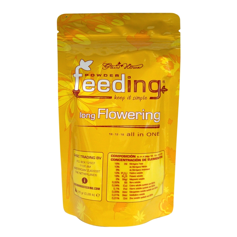 GREEN HOUSE POWDER FEEDING LONG FLOWERING 125 GR.