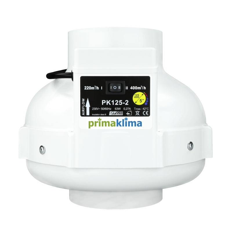 PRIMA KLIMA EXTRACTOR PK 125MM + SPEED CONTROL 220/400 M3/H