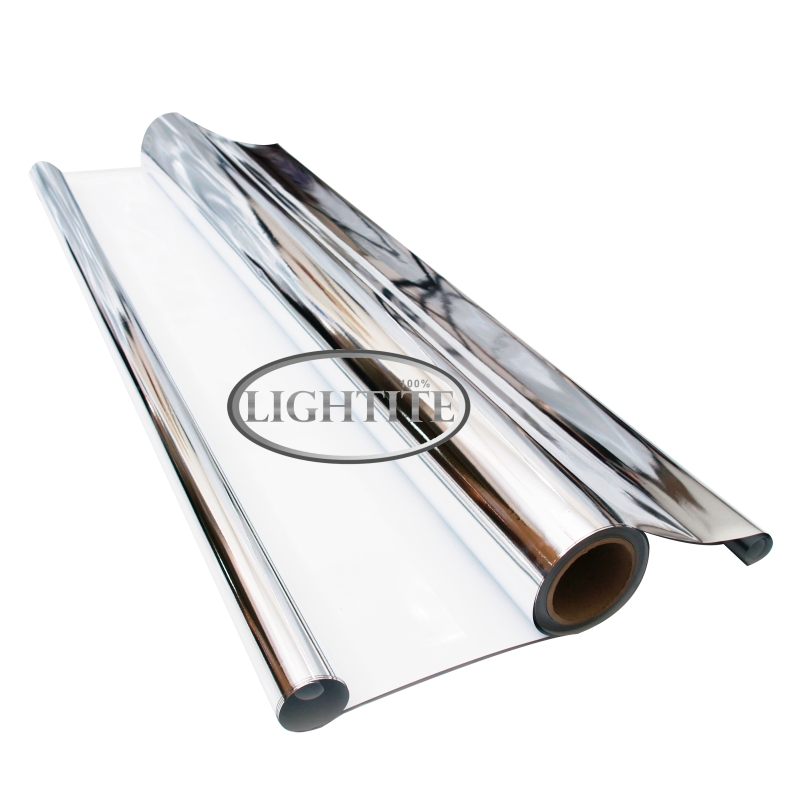 PLASTIC FOIL SILVER WHITE LIGHTITE 1,25X100 MTR.