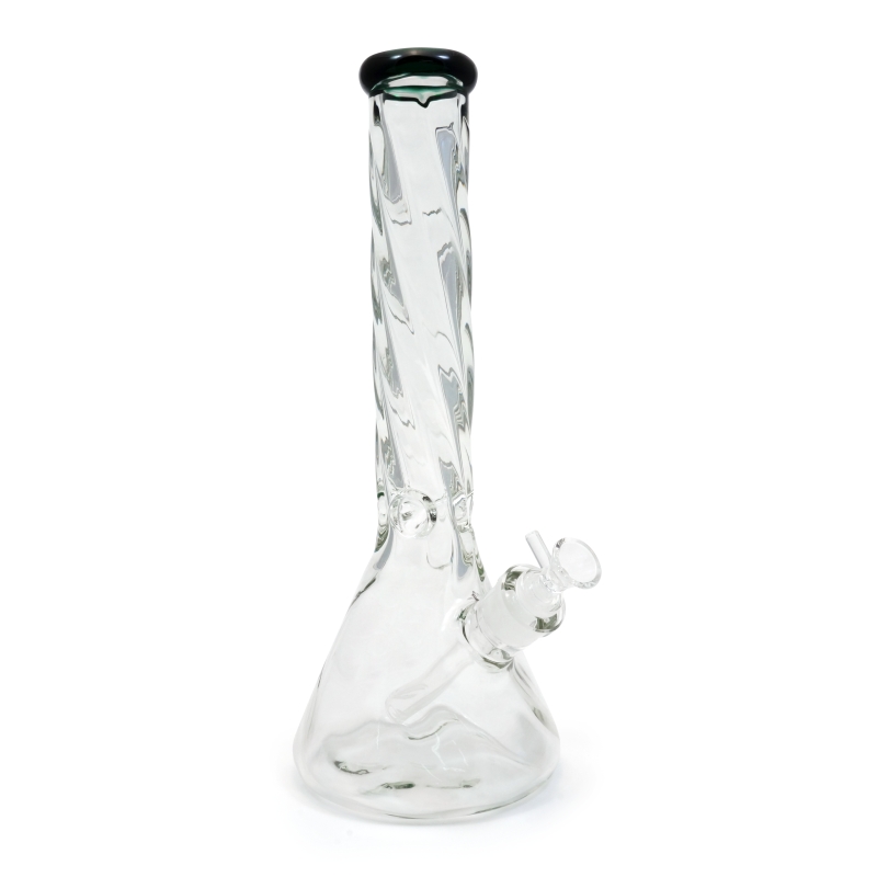 GLASS BONG 37CM BEAKER ICE TWISTER