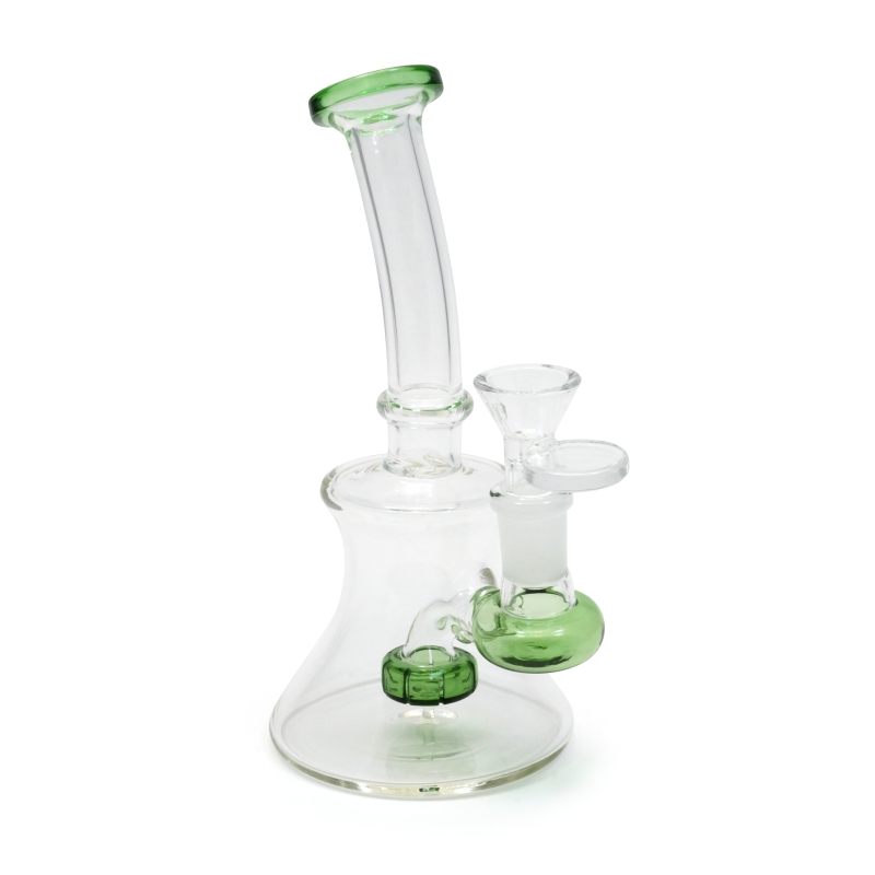 17CM BUBBLER GLASS BONG WITH PERCOLATOR