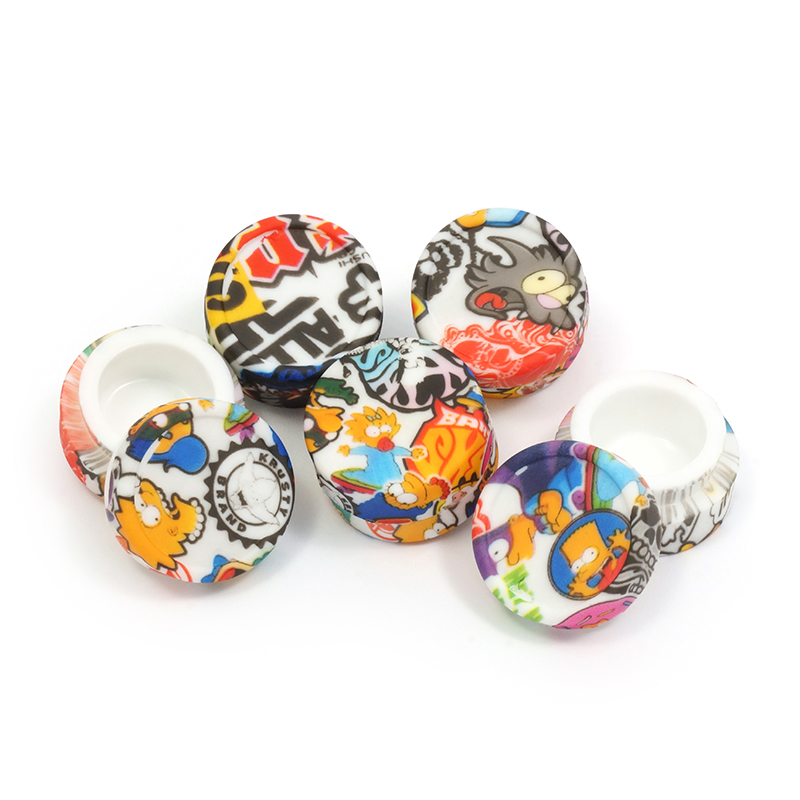 CONTENEDOR DE SILICONA 5 ML CON IMPRESION WATER TRANSFER