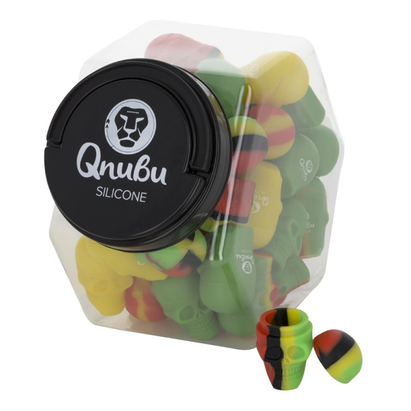 QNUBU SKULL 15 ML XL SILICONE JAR (DISPLAY XL 40 UNITS)