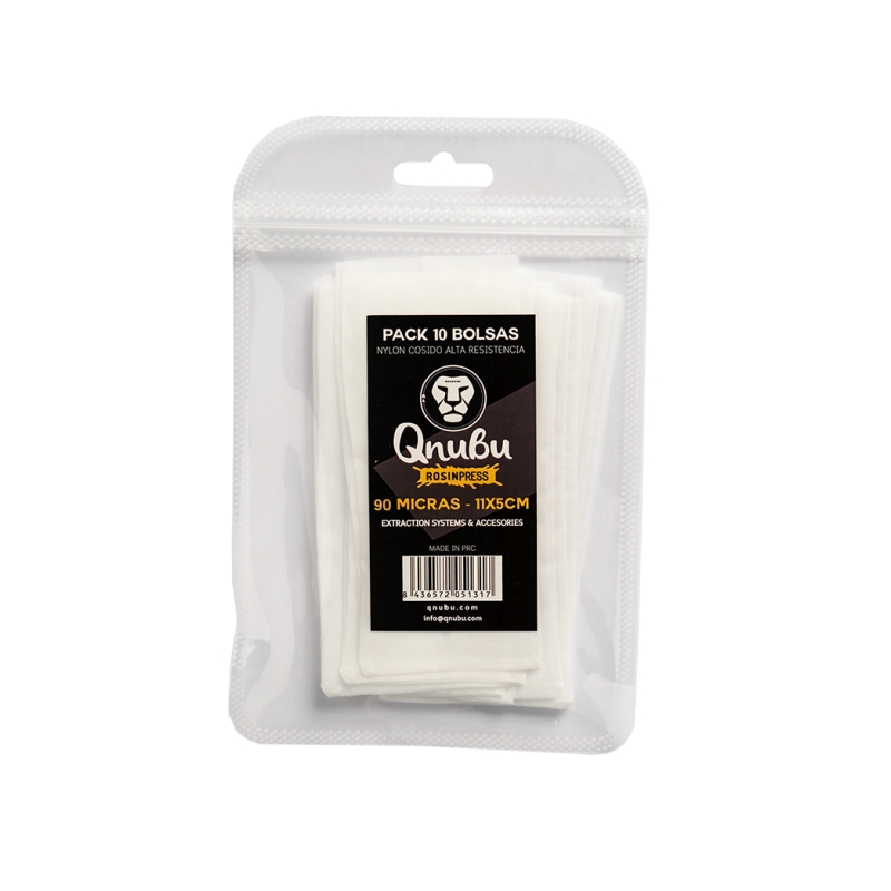 QNUBU ROSIN PRESS 70 MICRONS BAG (11 X 5 CM) 10 UNITS PACK