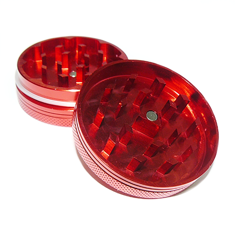RED ALUMINIUM GRINDER 50MM CNC