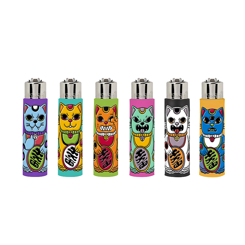 MECHERO CLIPPER CLASSIC LARGE MEAN CATS (DISPLAY 30 UDS)