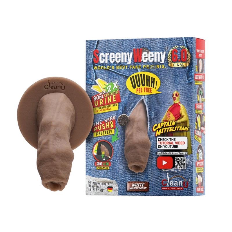 SCREENY WEENY 'BEAUTY' 6.0 WHITE/MULATTE